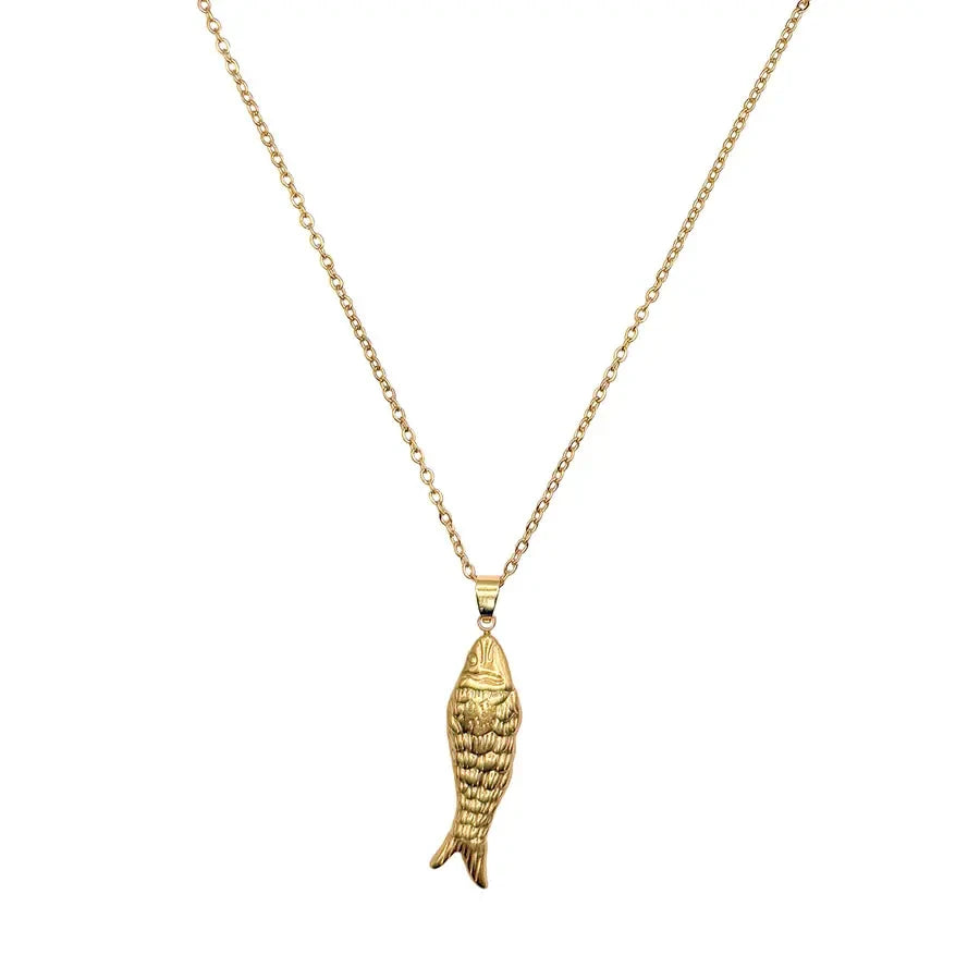 LOUIZ Lange Ketting met Vis Bedel