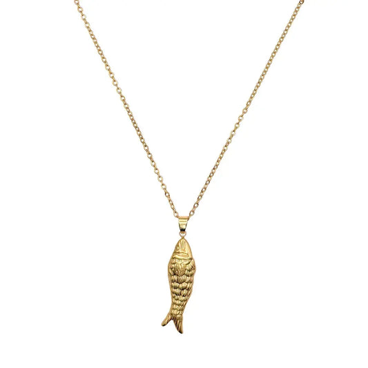 LOUIZ Lange Ketting met Vis Bedel
