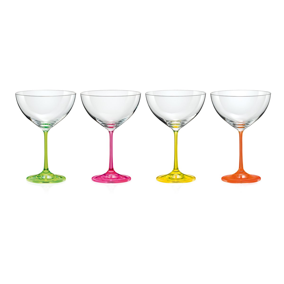 NEON COCKTAIL GLAZEN 340 ML - SET VAN 4