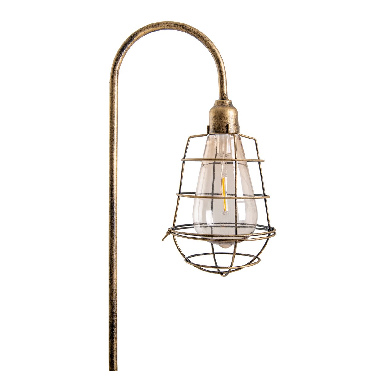 2 Set LED Decoratief Solar Earth Spit "Gitti" H: 76,5 cm, voor buiten, gemalen spiesjes gemaakt van metaal en plastic, in oude maaltijd, met geïntegreerde LED