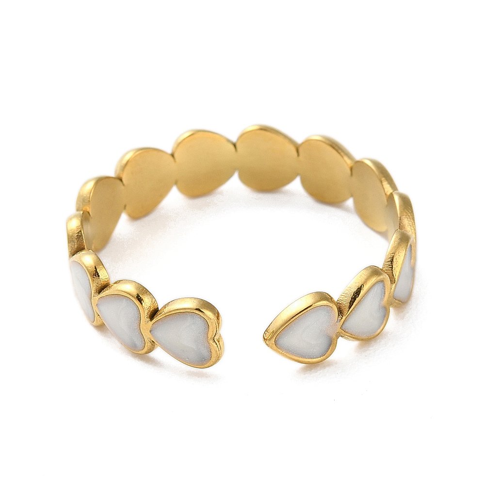 LOUIZ Witte Hartjes Ring