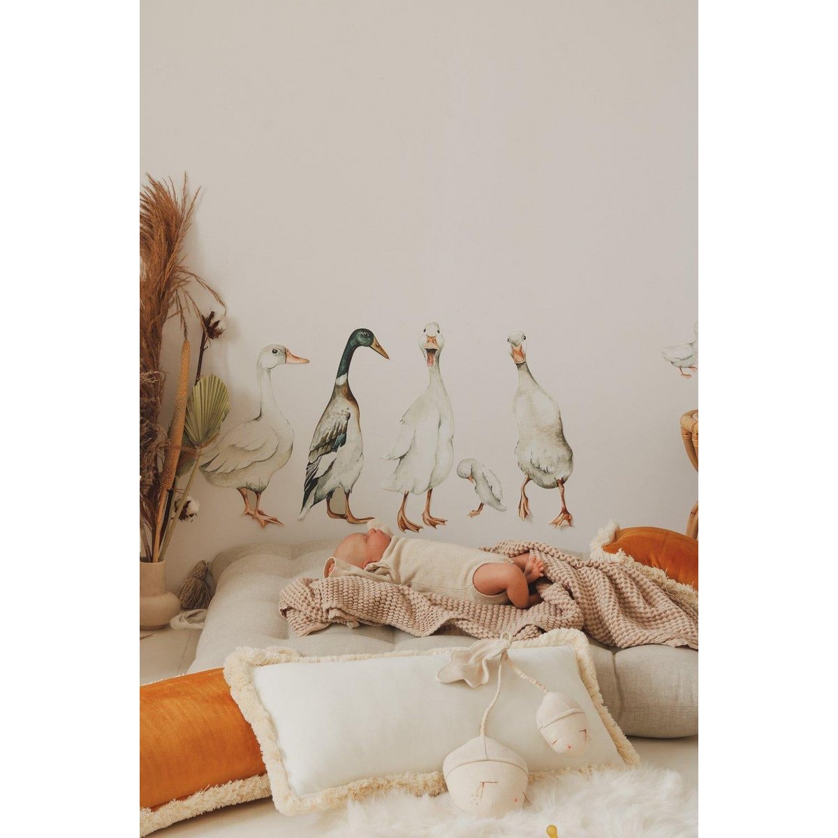 "Witte" zachte fluwelen bolster met franje