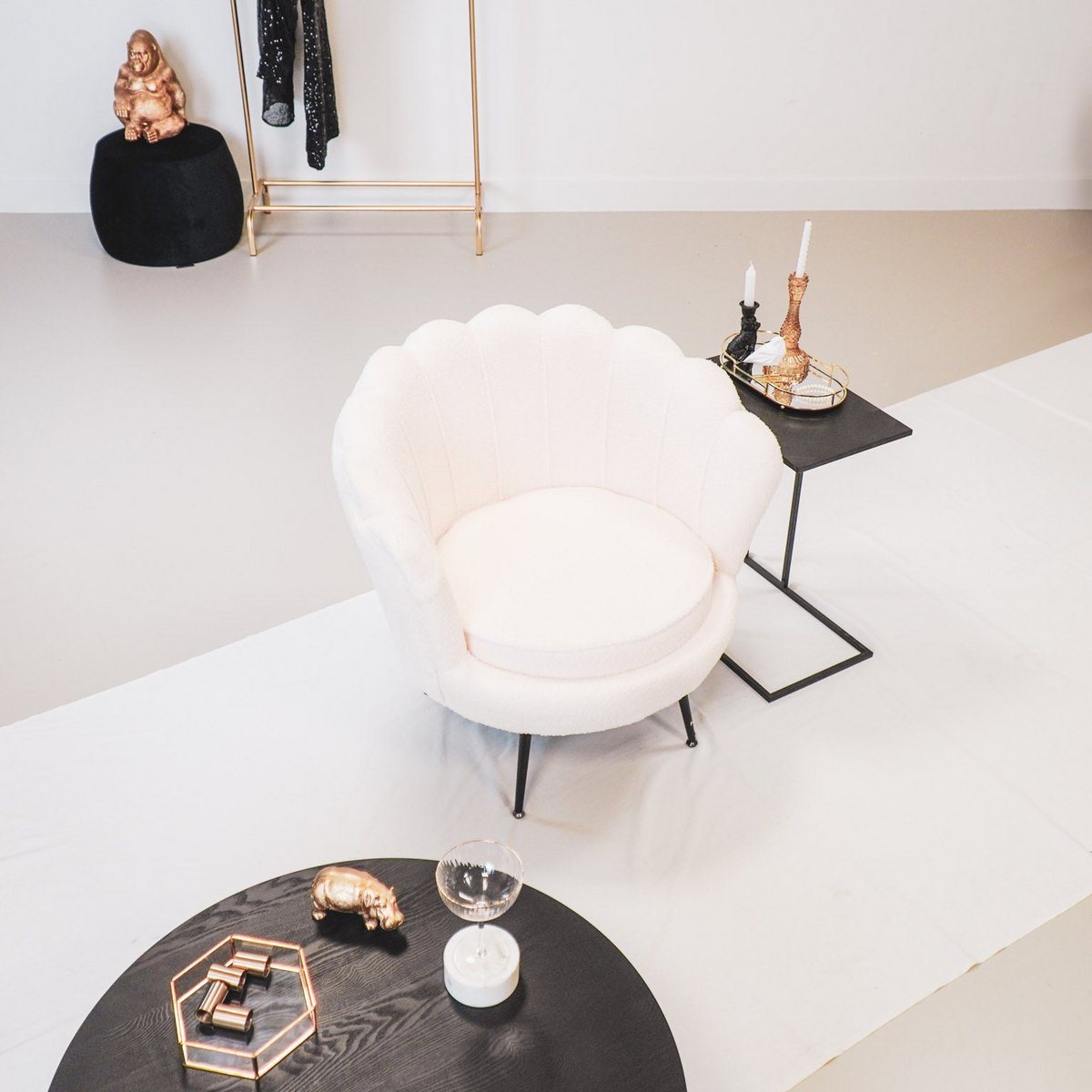 HV Fauteuil Stoelkuip - Teddy Wit