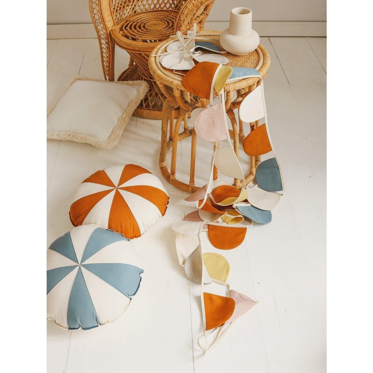 Patchworkkussen 'Caramel Candy'