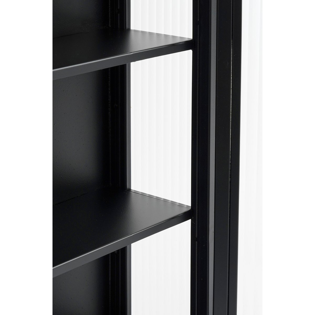 Clifton Wandkast - L38 x B15 x H74 cm - Metaal - Zwart