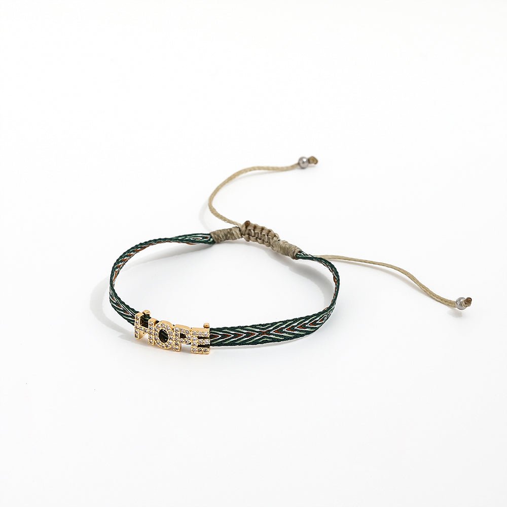 Geweven bedelarmband