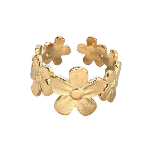 LOUIZ Ring met Bloemen