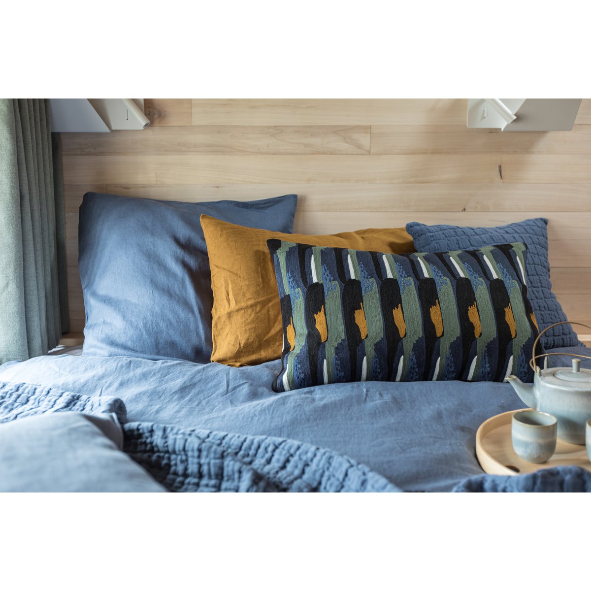 Swami Storm stonewash kussen 45 x 45