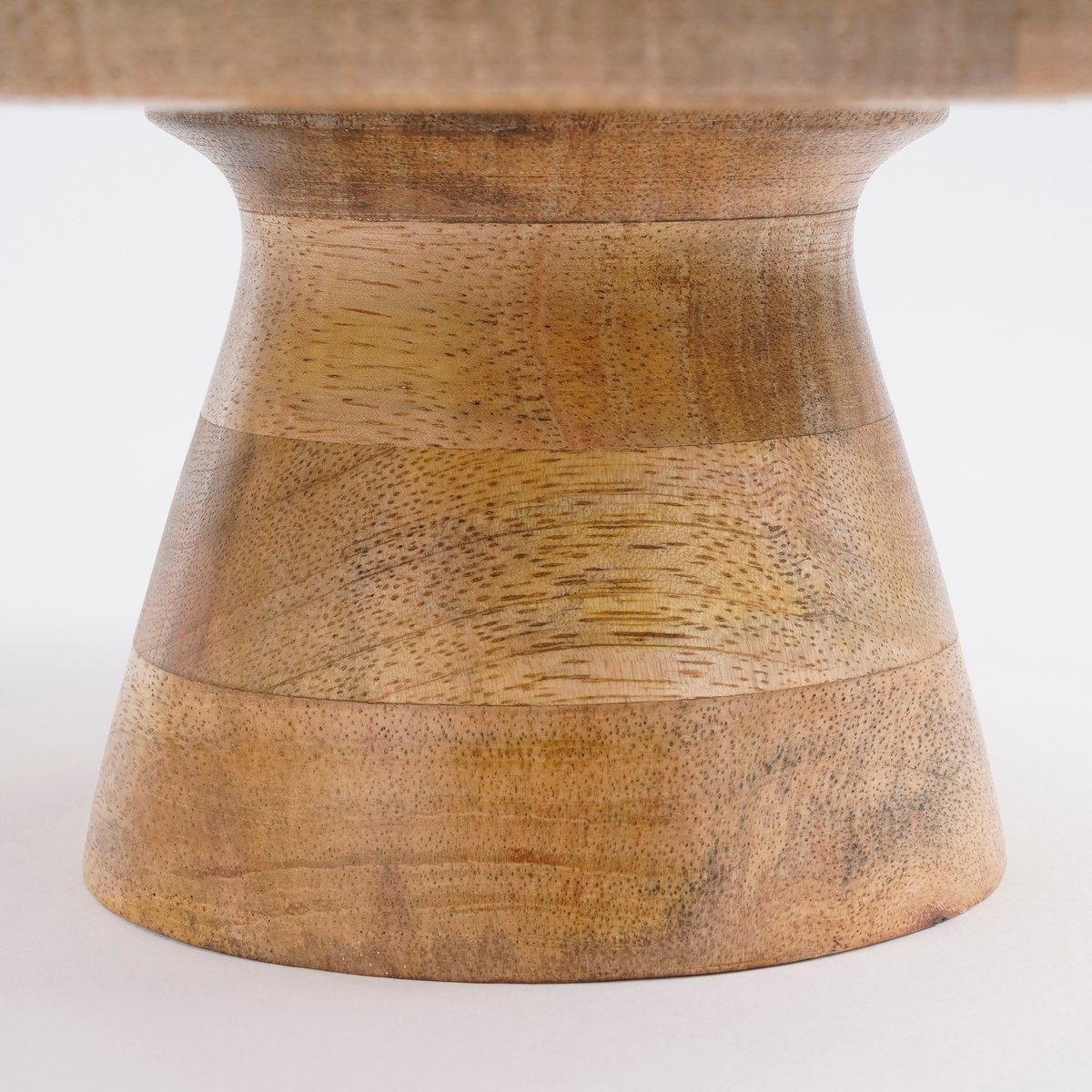 Tallo Taartplateau - H10 x Ø30 cm - 100% FSC Mangohout - Lichtbruin