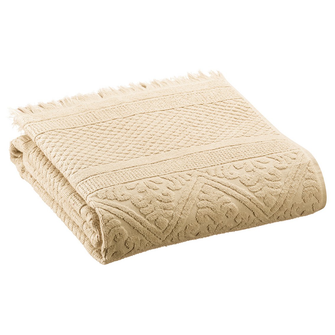 Effen douchelaken Zoe Vanilla 70 x 140