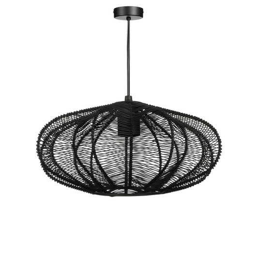 Kanti Hanging Lamp - H17 x Ø31 cm - Metal - Black
