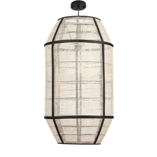 Pella Hanging Lamp - H58 x Ø33 cm - Linen - Off White