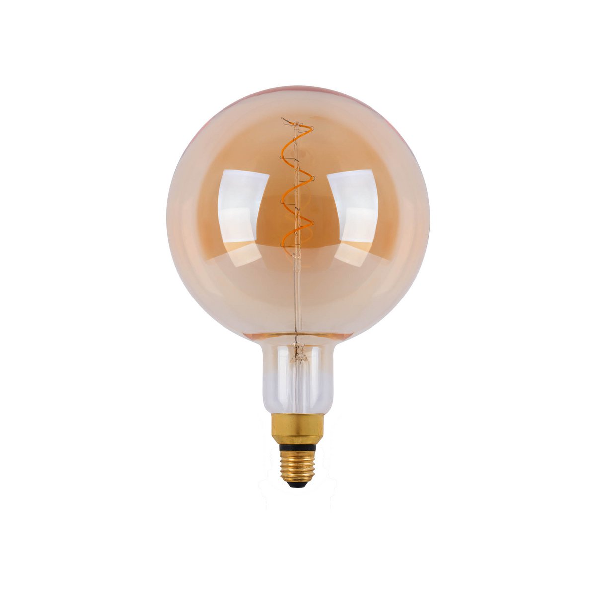 LED -lamp "Dilly Max", 5 watt, gloeilamp gemaakt van metaal en glas, warm wit, E27 Socket LED, decoratieve LED -lamp ca.