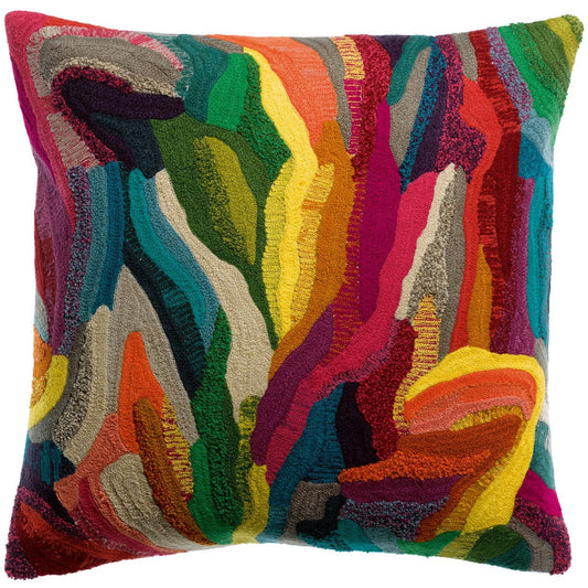 Betty Multico geborduurd kussen 45 x 45