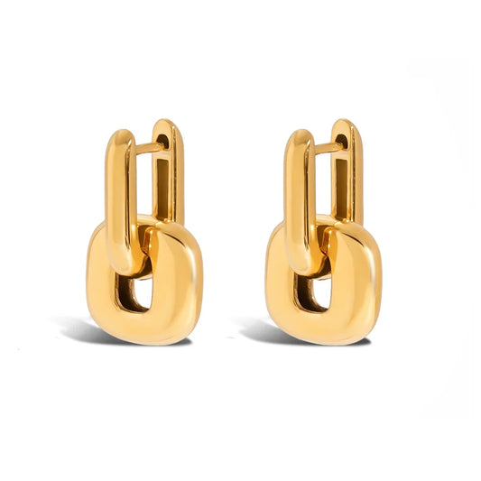 LOUIZ Link Oorbellen Goud