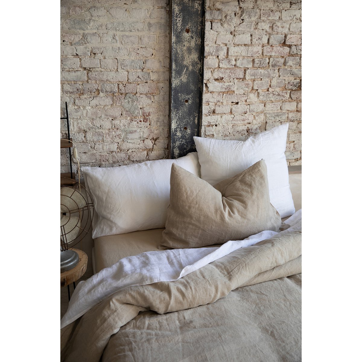 Kussensloop Stonewashed Zeff Naturel 50 x 75
