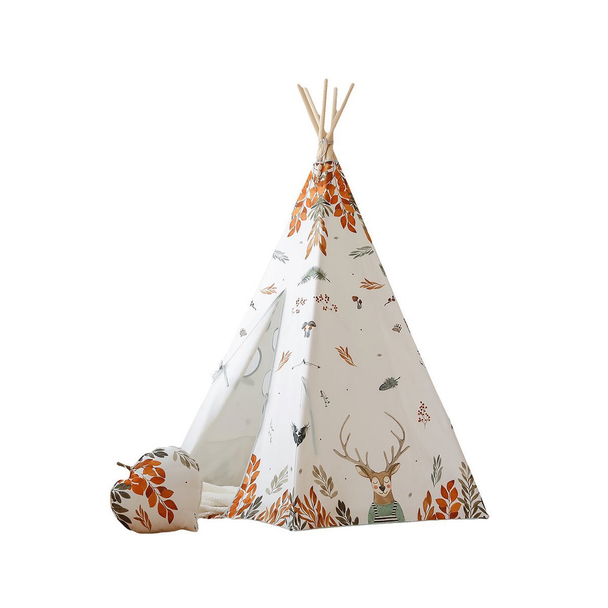 Tipi en mattenset "Forest Friends"