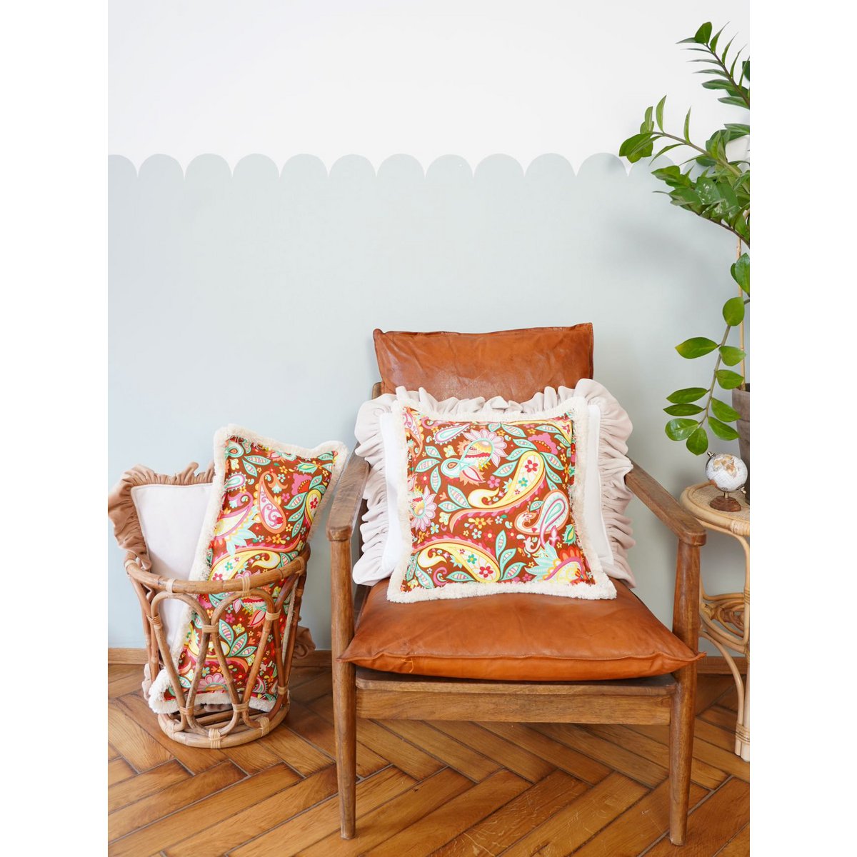 Bolster met pony "Bruine harmonie"