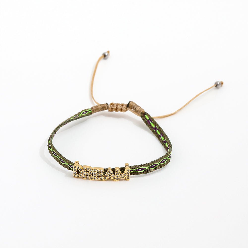 Geweven bedelarmband