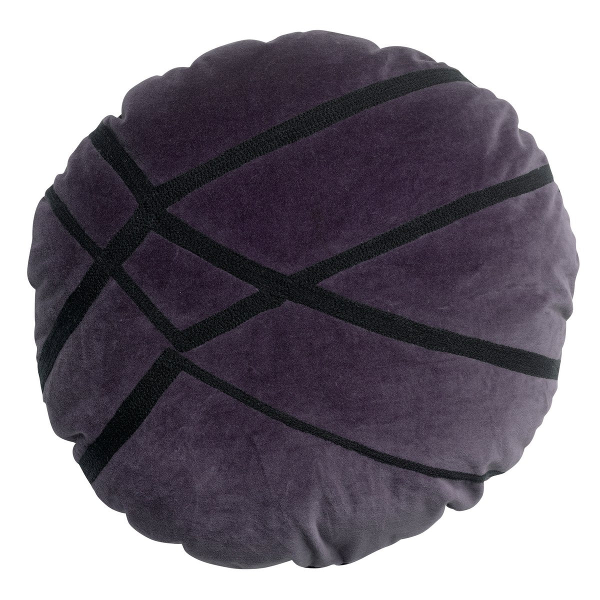 Kussen Fara geborduurd Druif Diameter 50
