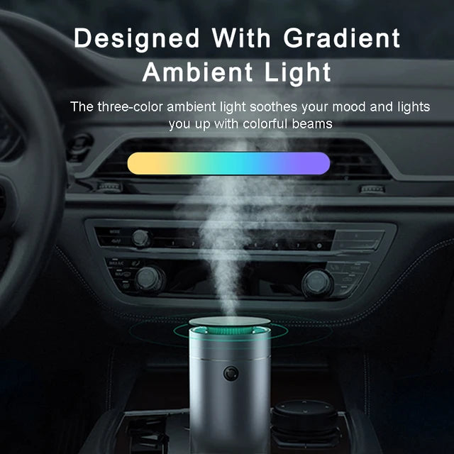 Auto aromatherapie diffuser met geïntegreerde LED verlichting