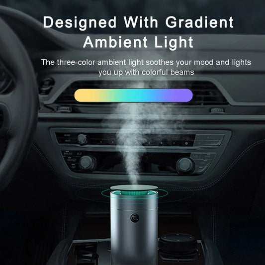 Auto aromatherapie diffuser met geïntegreerde LED verlichting