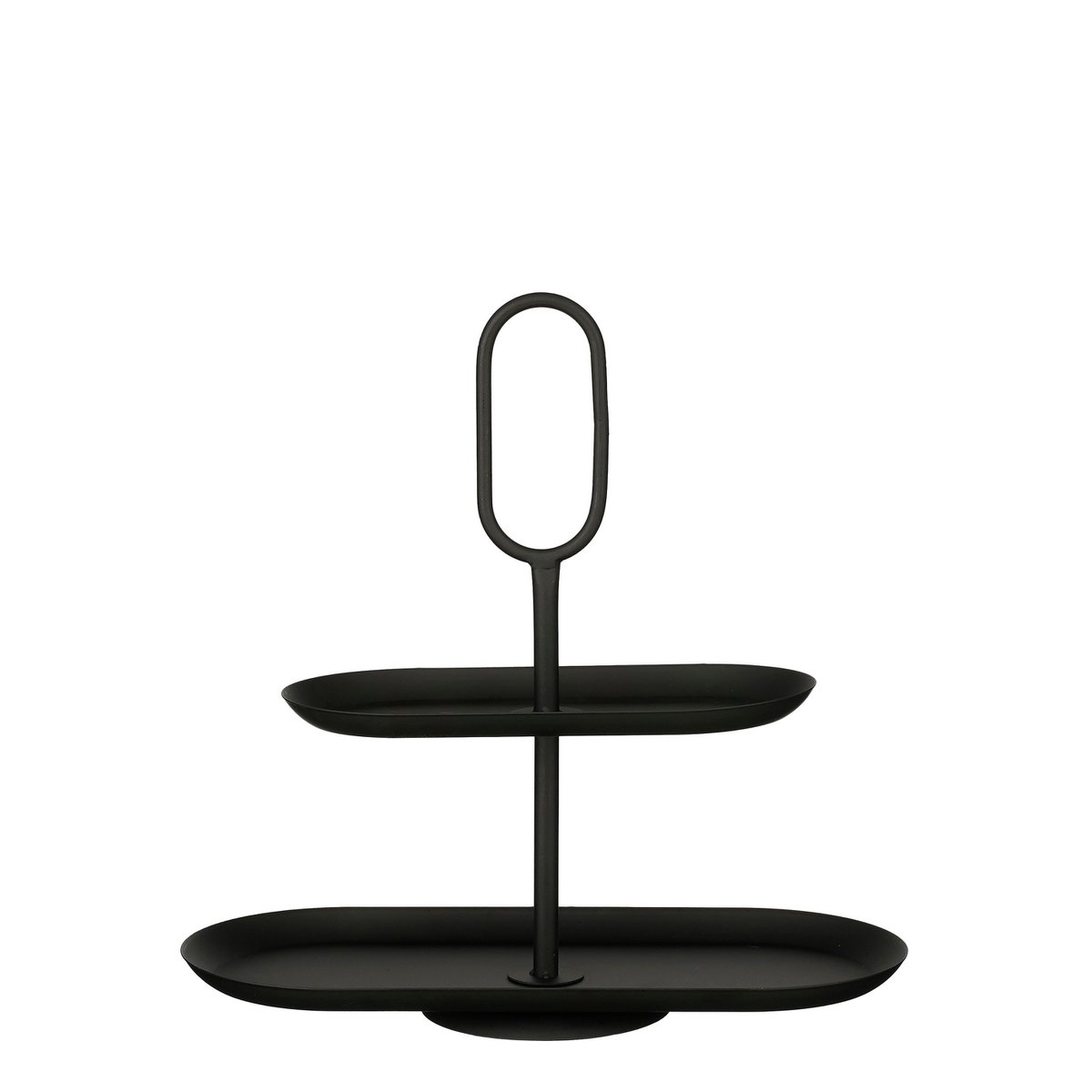 Rama Etagere 2 Laags - L38 x B17 x H37 cm - Metaal - Zwart