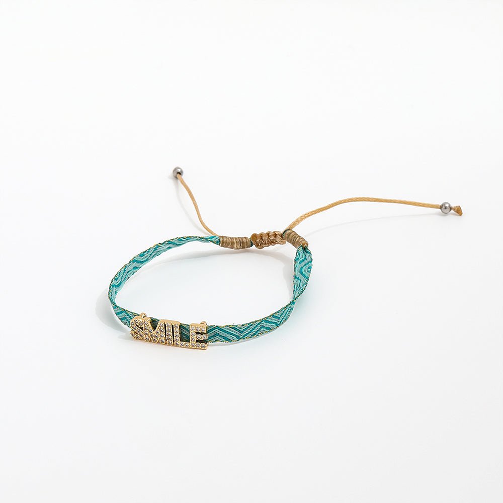 Geweven bedelarmband