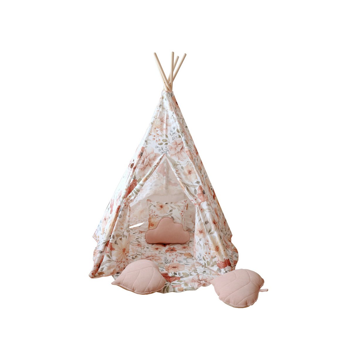 Tipi en mattenset "Flower power"