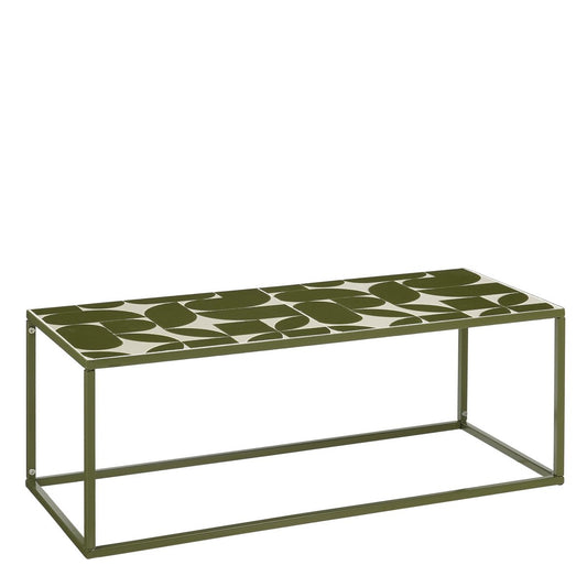 Bologna Salontafel Buiten - L99 x B41 x H46 cm - Metaal - Donkergroen