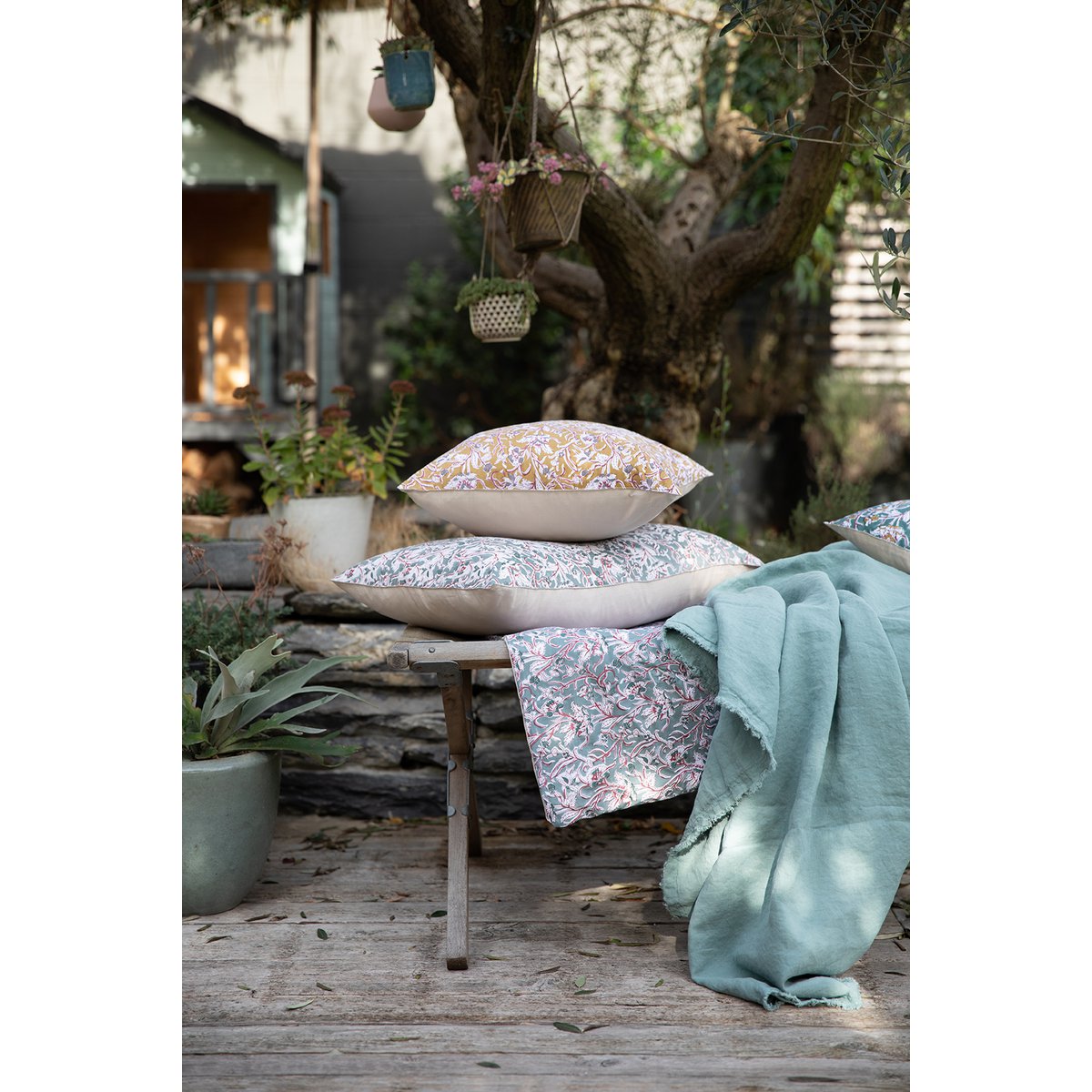 Zeff Nomad plaid Verdigris 130 x 180