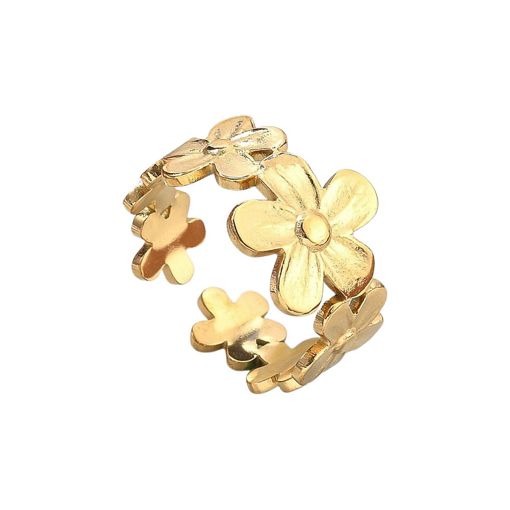 LOUIZ Ring met Bloemen