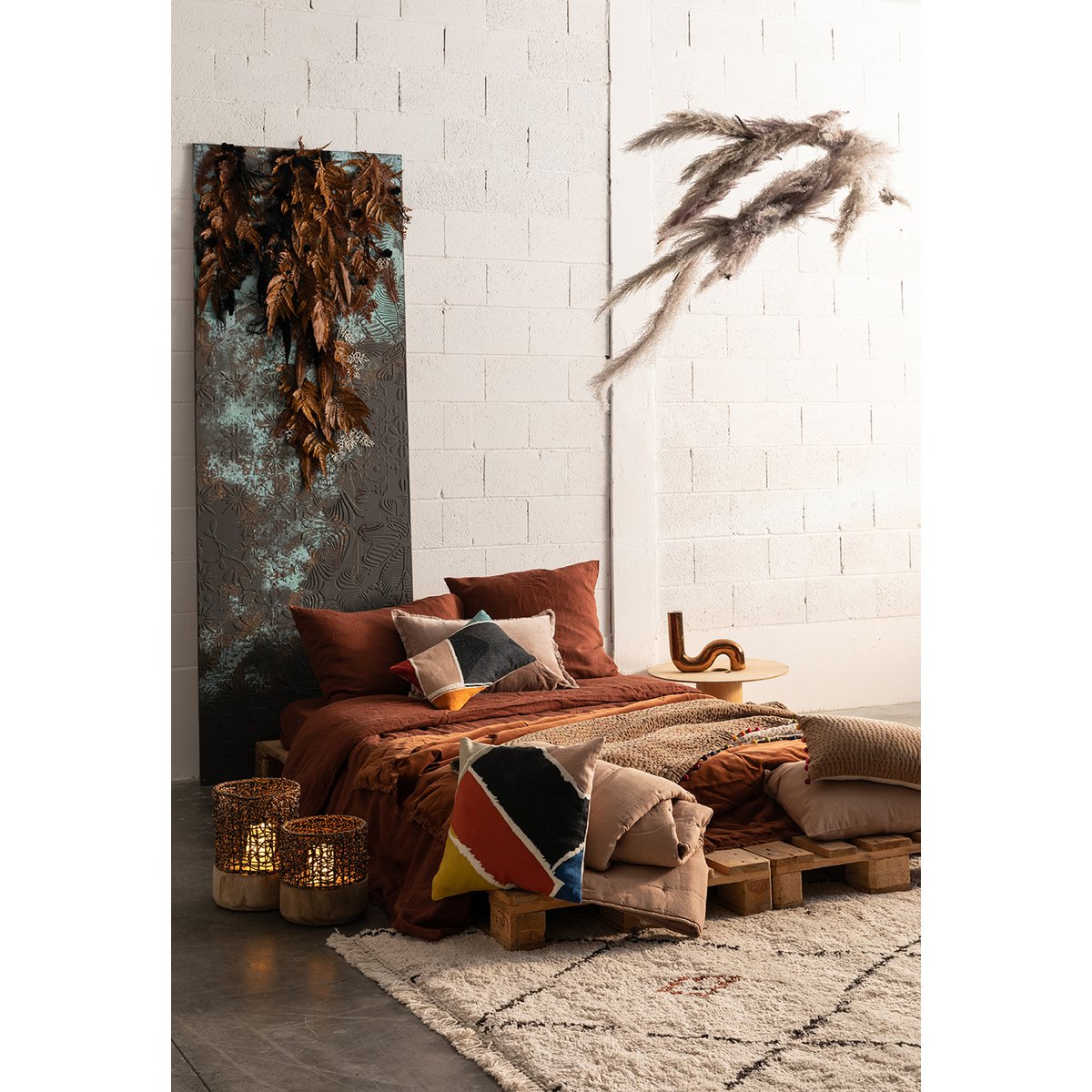 Stonewashed Zeff Caramel kussensloop 65 x 65