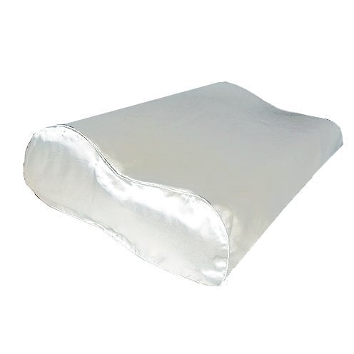 100% Zijden kussensloop ergonomisch Wit - 22MM