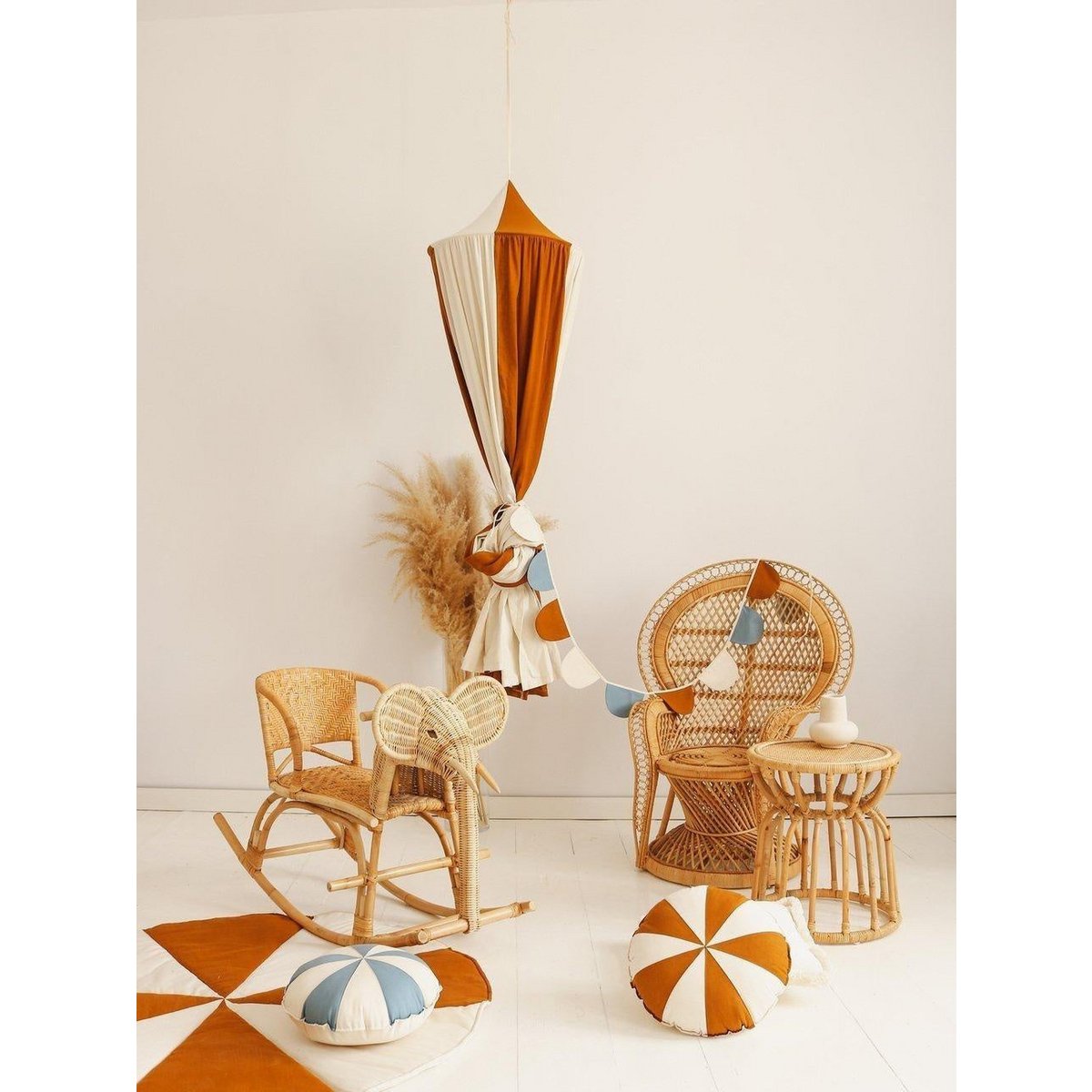 Patchworkkussen 'Caramel Candy'