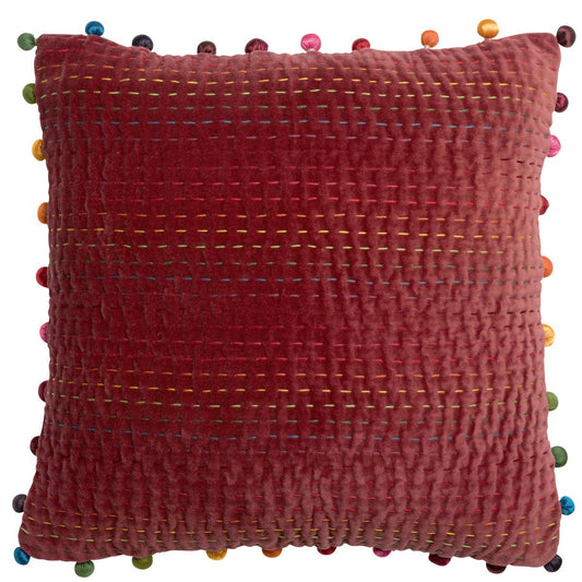 Coussin uni Gastonet Tomette 45 x 45