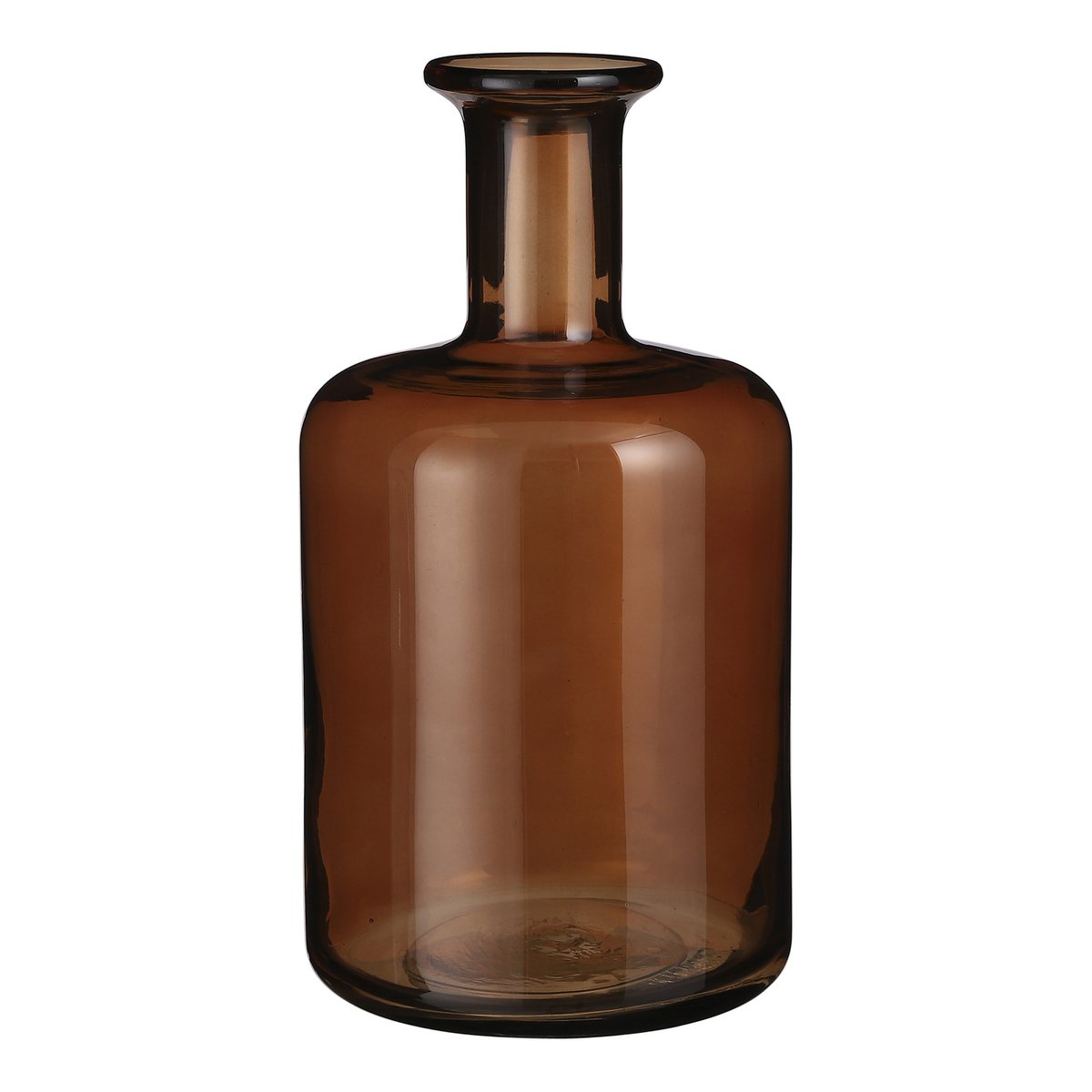 Regal Fles Vaas - H30 x Ø16 cm - Glas - Bruin