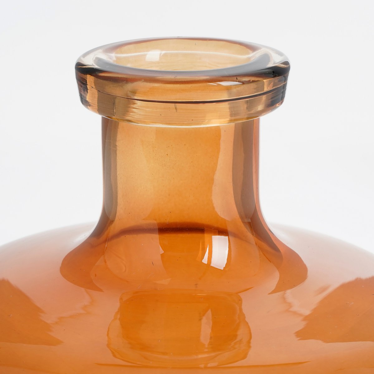 Regal Fles Vaas - H22 x Ø20 cm - Glas - Bruin