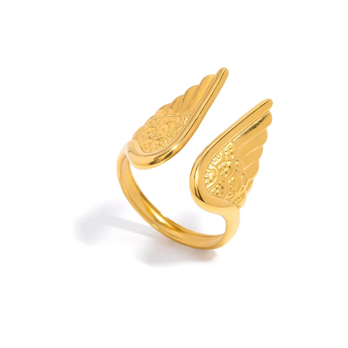 LOUIZ Ring met engelen vleugels