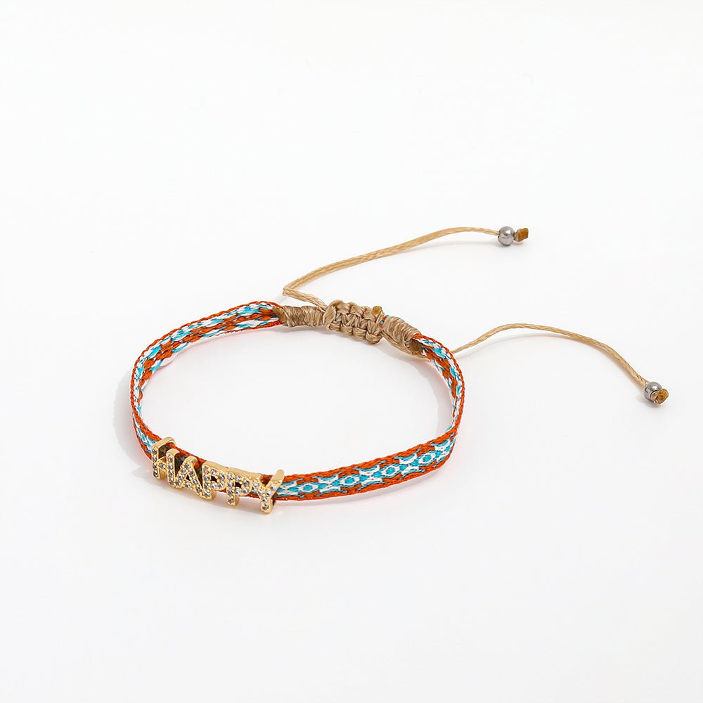 Geweven bedelarmband