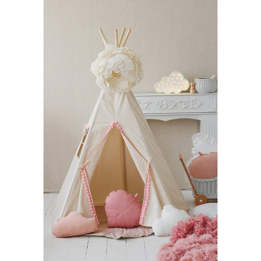 Tipi-tent "Fluffy Pompoms" met pompons