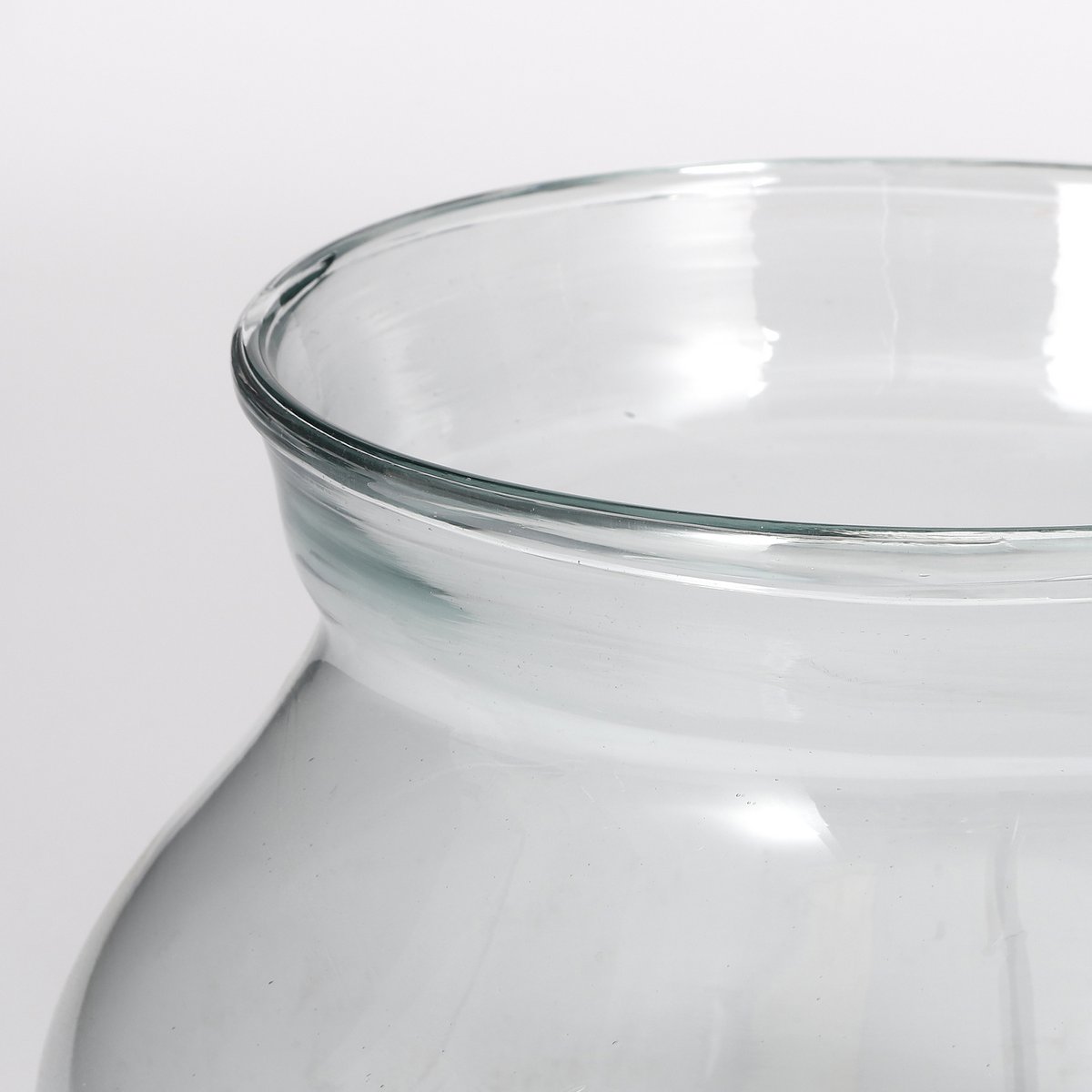 Vienne Bowl - H15 x Ø27 cm - Recycled Glass - Transparent