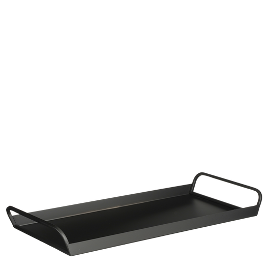 Nuri Tray - L60 x W28 x H7 cm - Metal - Black