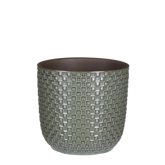 Daan Bloempot - H18 x Ø19 cm - Groen