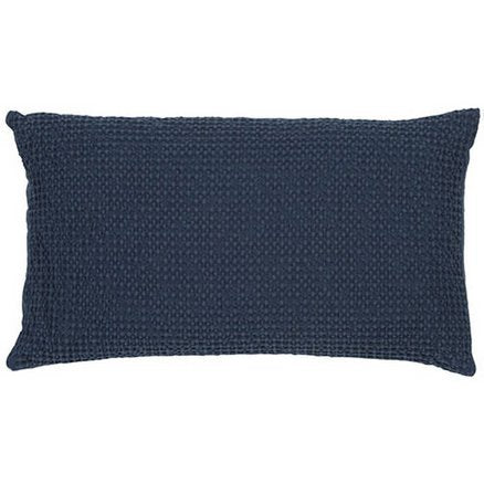 Maia marineblauw kussen 30 x 50