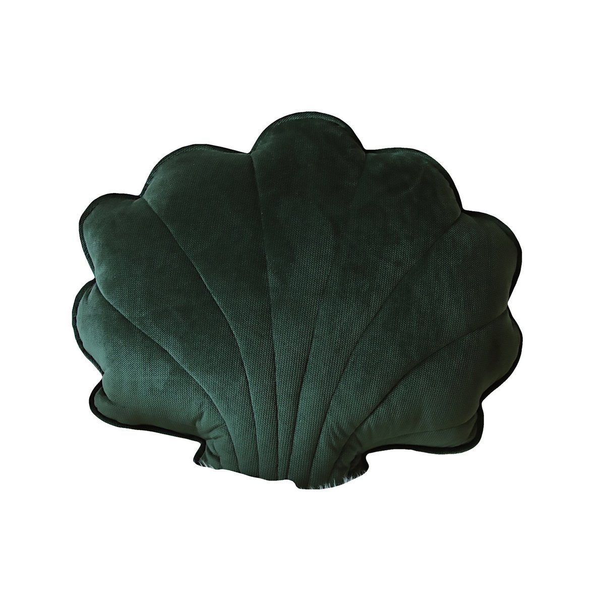 'Smaragd' fluwelen schelpkussen