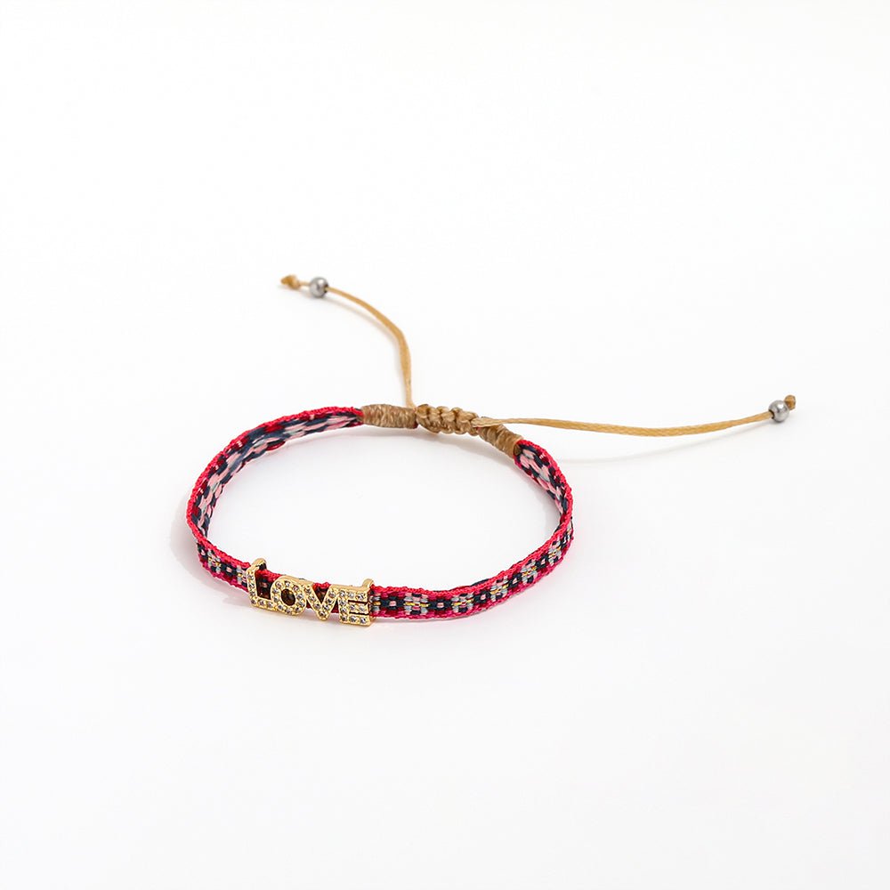Geweven bedelarmband