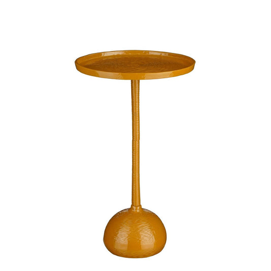 Colin Bijzettafel - H58 x Ø34 cm - Gerecycled Aluminium - 100% FSC - Bruin