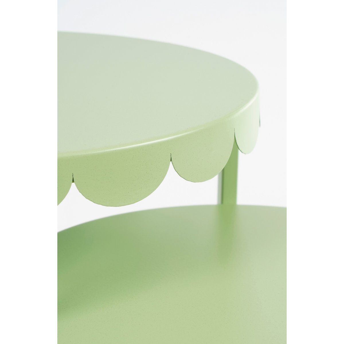 Lara Bijzettafel - Set van 2 - H51 x Ø40 cm - Metaal - Mintgroen