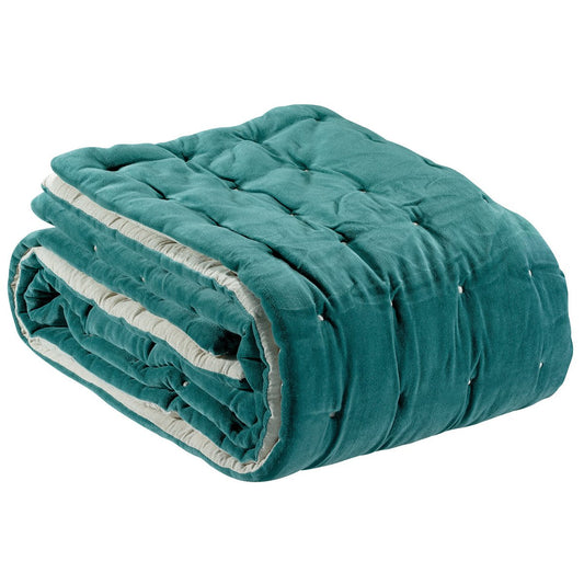 Effen dekbed Elise Verdigris 160 X 160